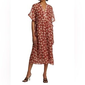 rag & bone Floral Midi Dress